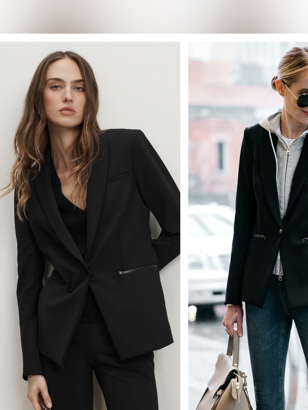 Veronica Beard Iconic Scuba Dickey Jacket Blazer Black Size 2 Stretch Tailored